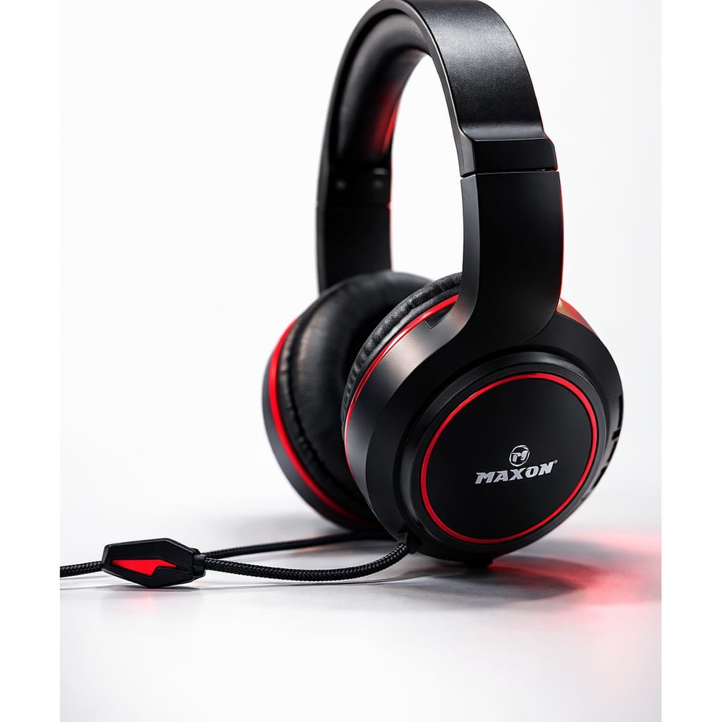 MAXON Spectra Gaming Headphone MGH-01 | Over-Ear Headset With HD Mic | Deep Bass Stereo | Comfort Fit | For Gaming, PUBG, Mobile, PC, Laptop
